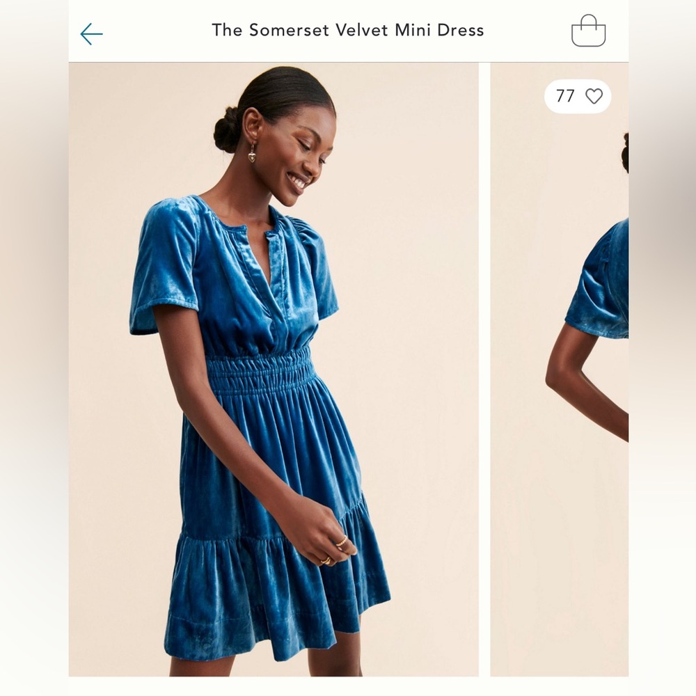 Somerset Velvet Mini from Anthro